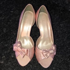 Blush bridal shoes